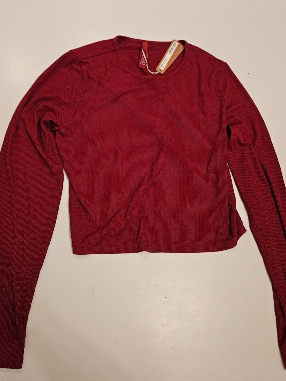 SKIMS crop top long sleeve